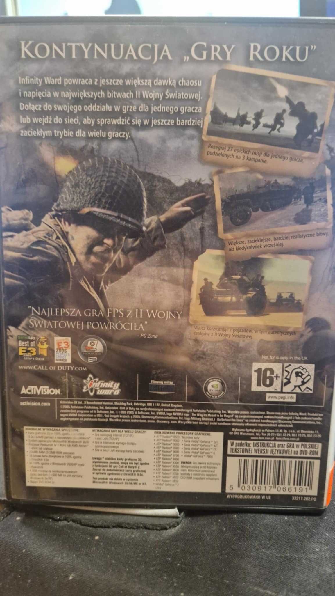 Call of Duty 2 PC (Wydanie pudełkowe) Po POLSKU Unikat SklepRetroWWA