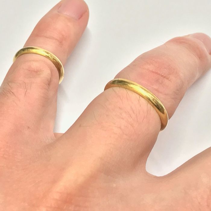 Złote OBRĄCZKI do ŚLUBU obrączki ŚLUBNE 18K r11/21