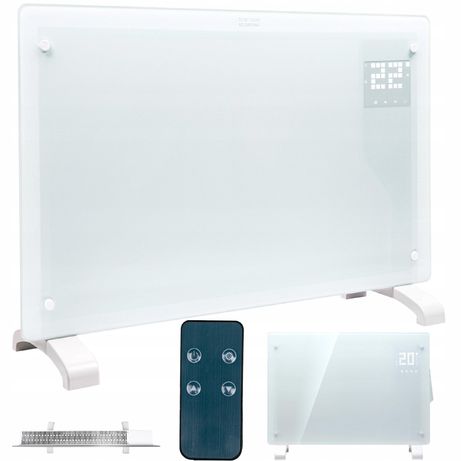 Grzejnik elektryczny panelowy szklany LED 1600W (DOM74)