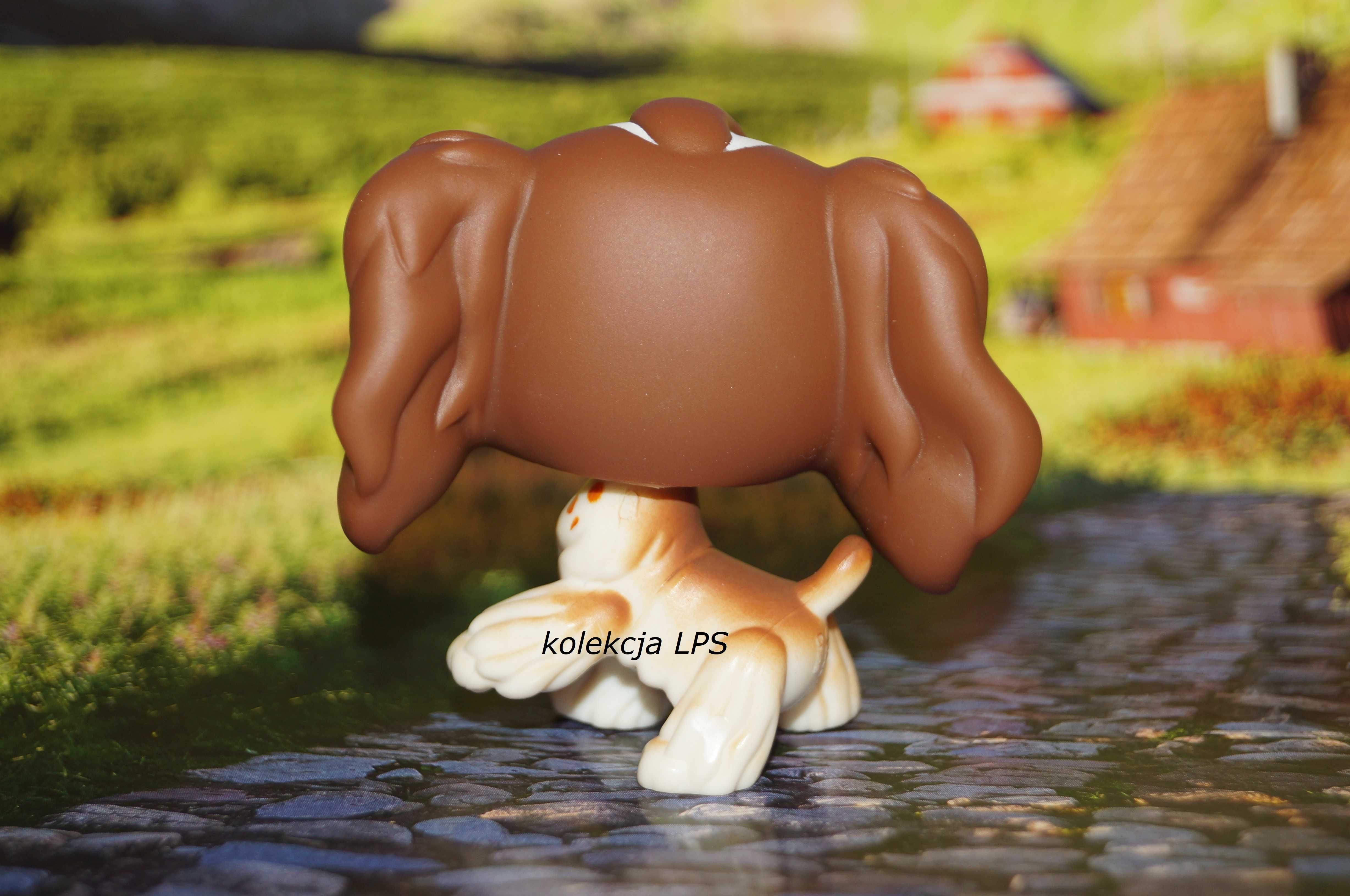 LPS Littlest Pet Shop spaniel #156 oryginalny pop oryginał z piegami