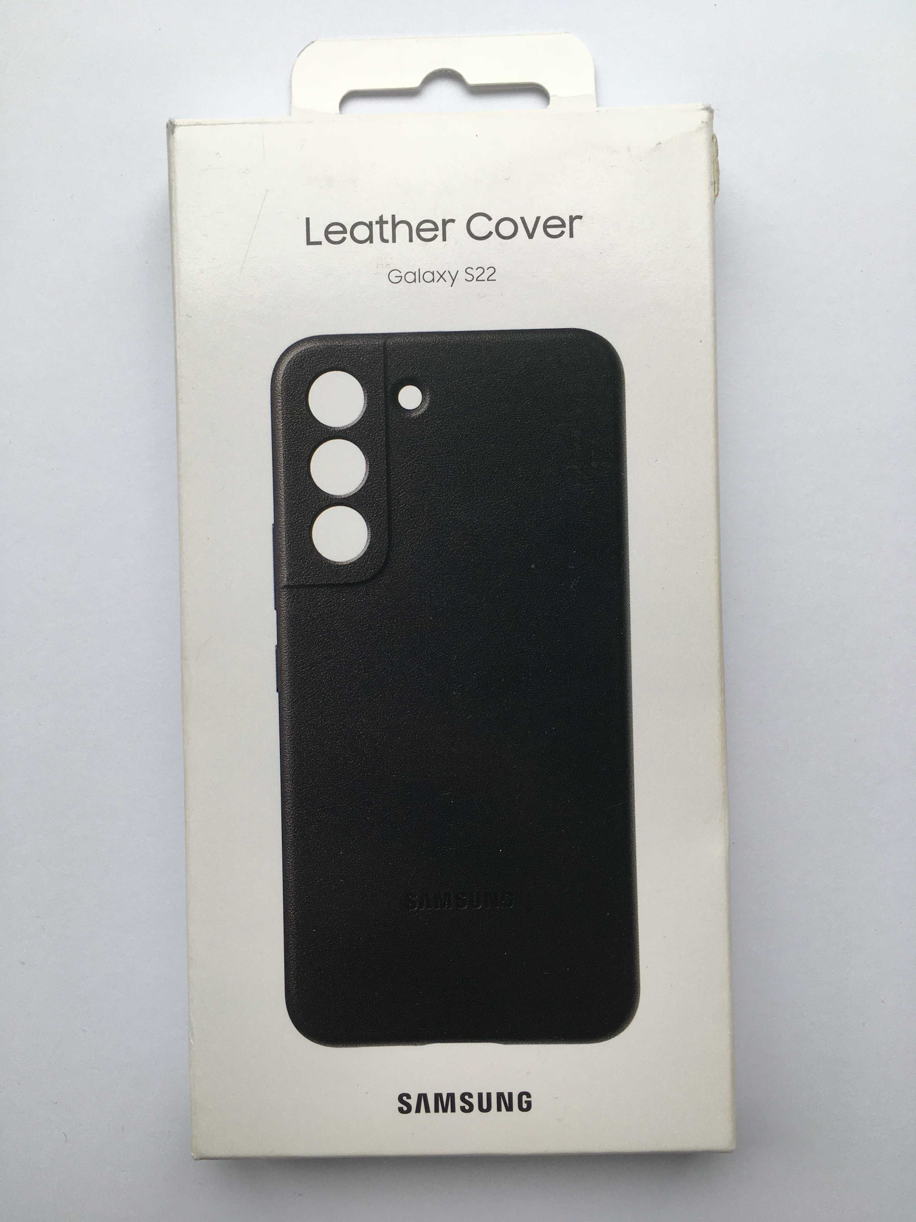 Чехол кожаный Official Leather Cover EF-VS901LBEGRU для Samsung S22