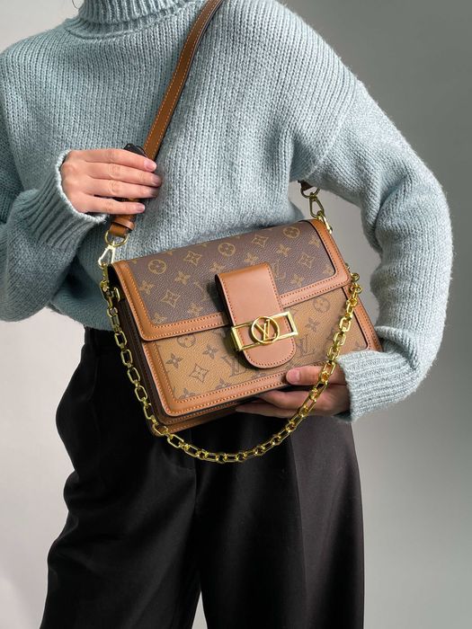 Сумка Louis Vuitton Dauphine MM Bag Brown LUXE