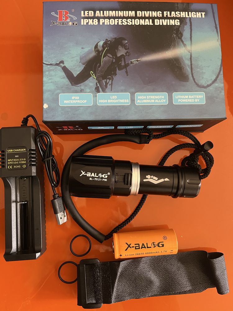 Pesca submarina lanterna led ultra potente