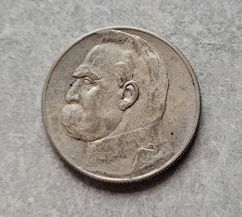 56) POLSKA srebro II RP - 5 Złotych - 1934 r. PIŁSUDSKI