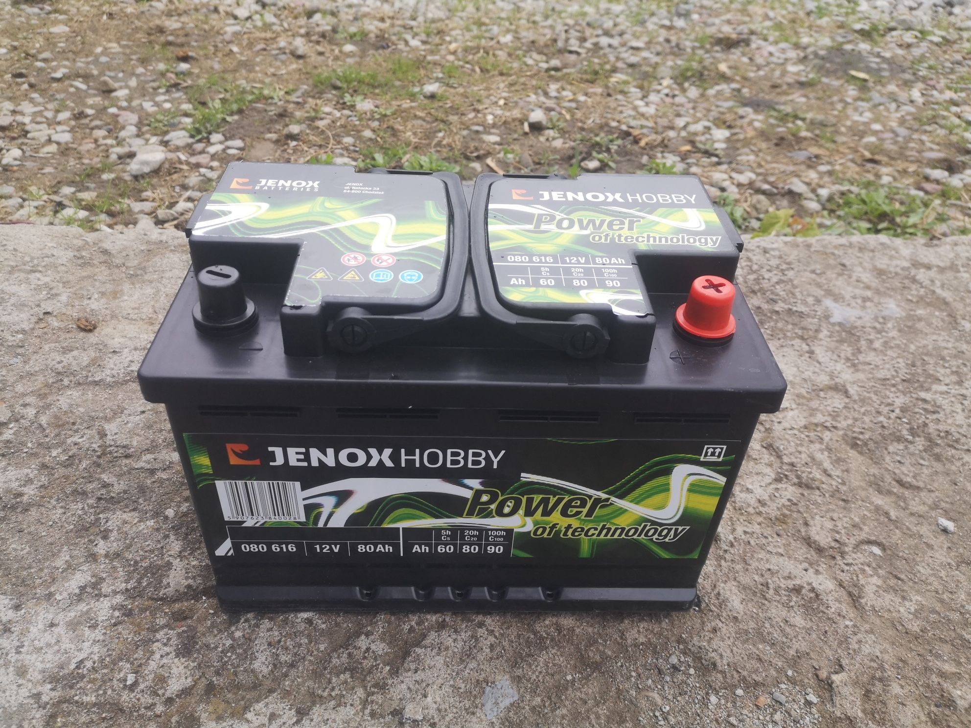 Akumulator Jenox Hobby Marine 12V80AH do Łodzi lub Kampera