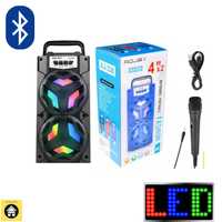 Wieża Kolumna Głośnik Bluetooth LED Karaoke + GRATIS Mikrofon