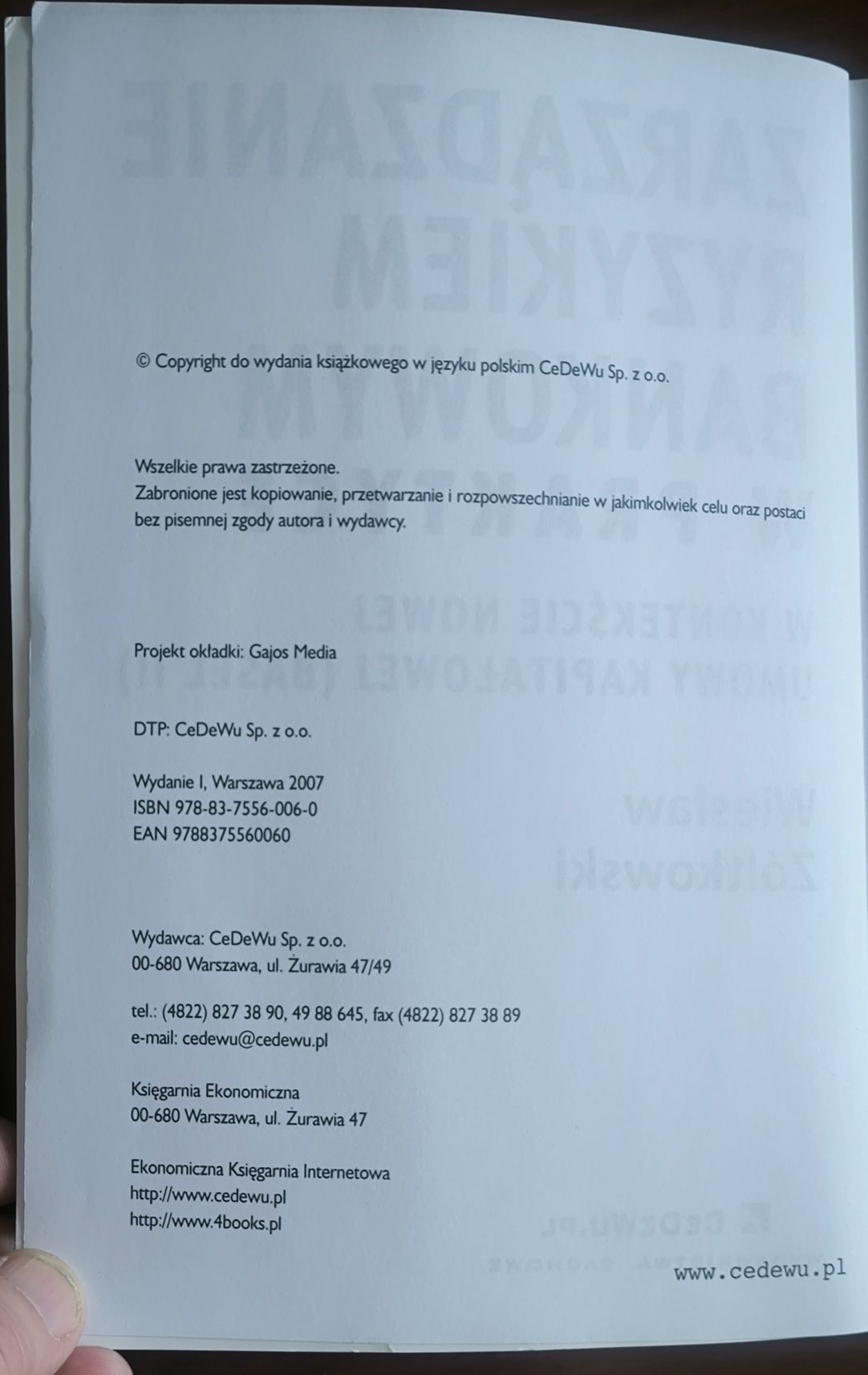 Zarządzanie ryzykiem bankowym w praktyce - Wiesław Żółtkowski