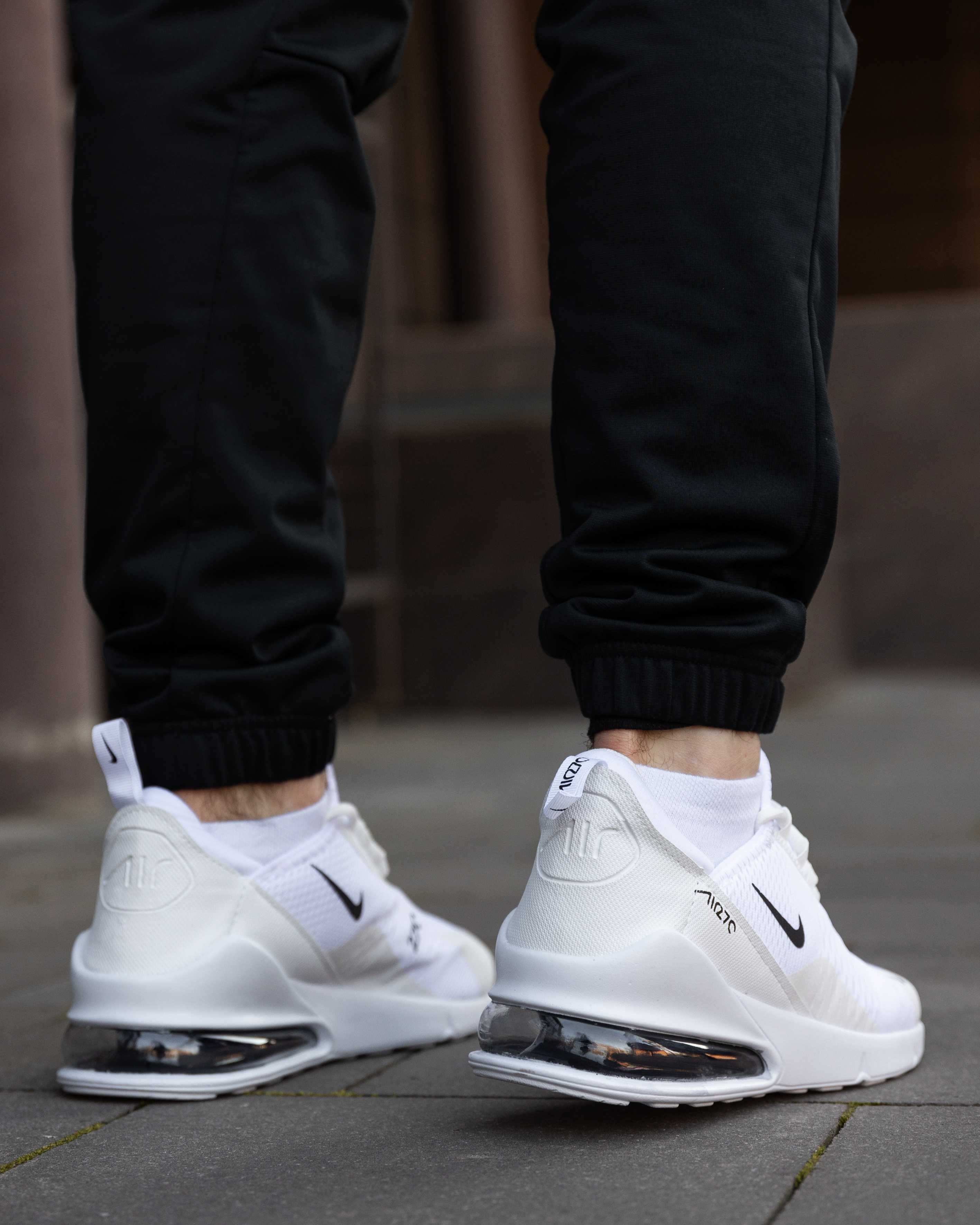 Мужские кроссовки Найк Эйр Макс белые Nike Air Max 270 White