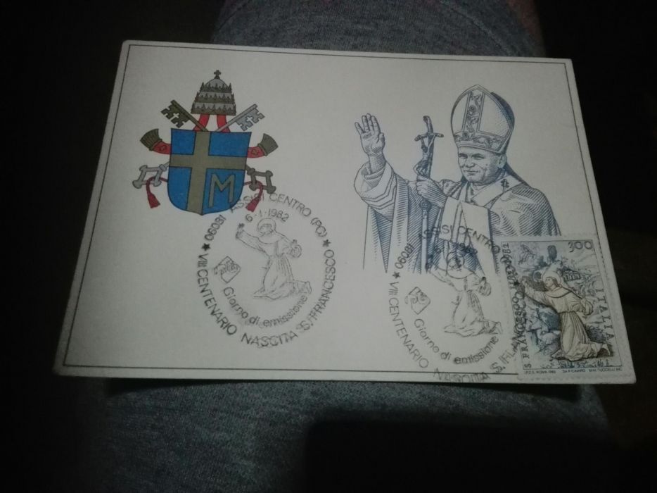 Carte Postale pocztowka 1982 r pocztówka Jan Paweł II