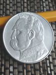 Moneta srebrna 10 złotych 1938 Piłsudski Super stan