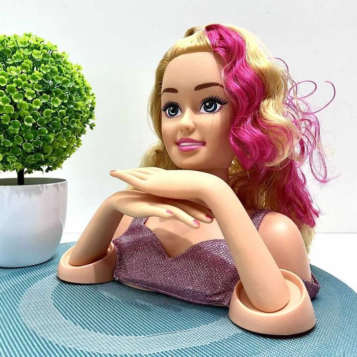 Лялька манекен DefaLucy голова для зачісок та макіяжу (8804) Розд/Дроп