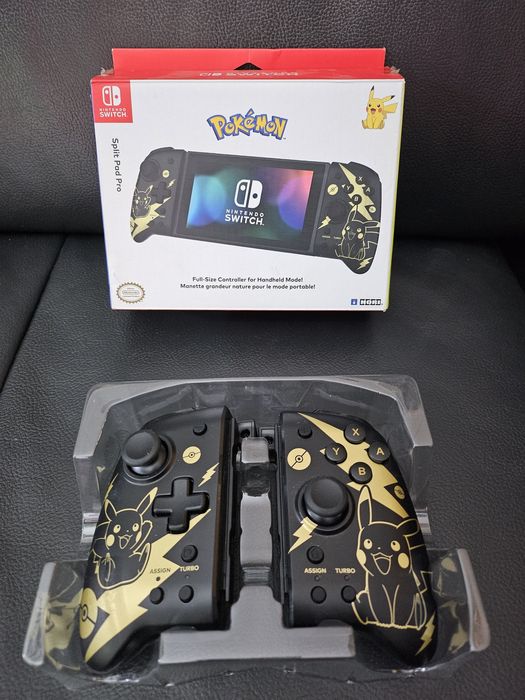 Kontroler Hori Split Pad Pro w edycji Pikachu Black & Gold Nintendo