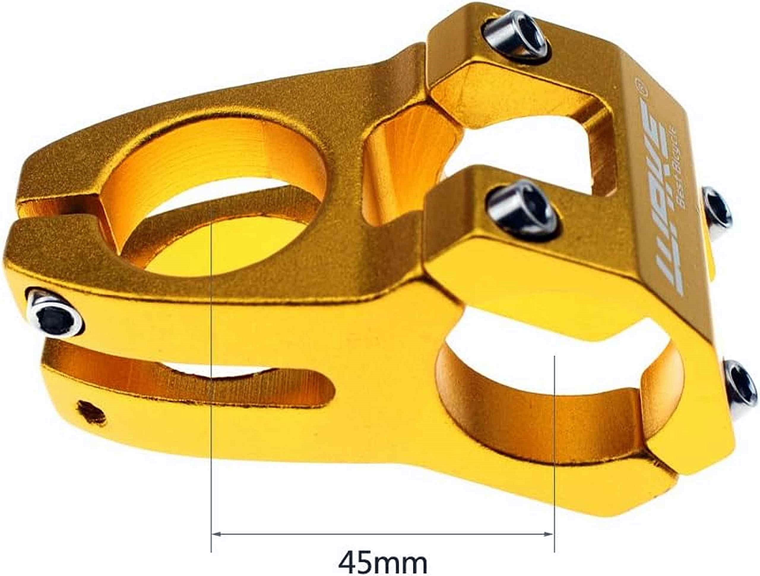 WAKE Mostek Rowerowy Aluminiowy 31,8 / 45 mm / 135g GOLD