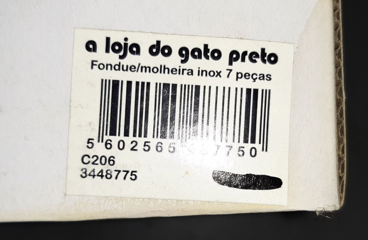 Fondue / Molheira 'A Loja do Gato Preto' - Artigo Novo