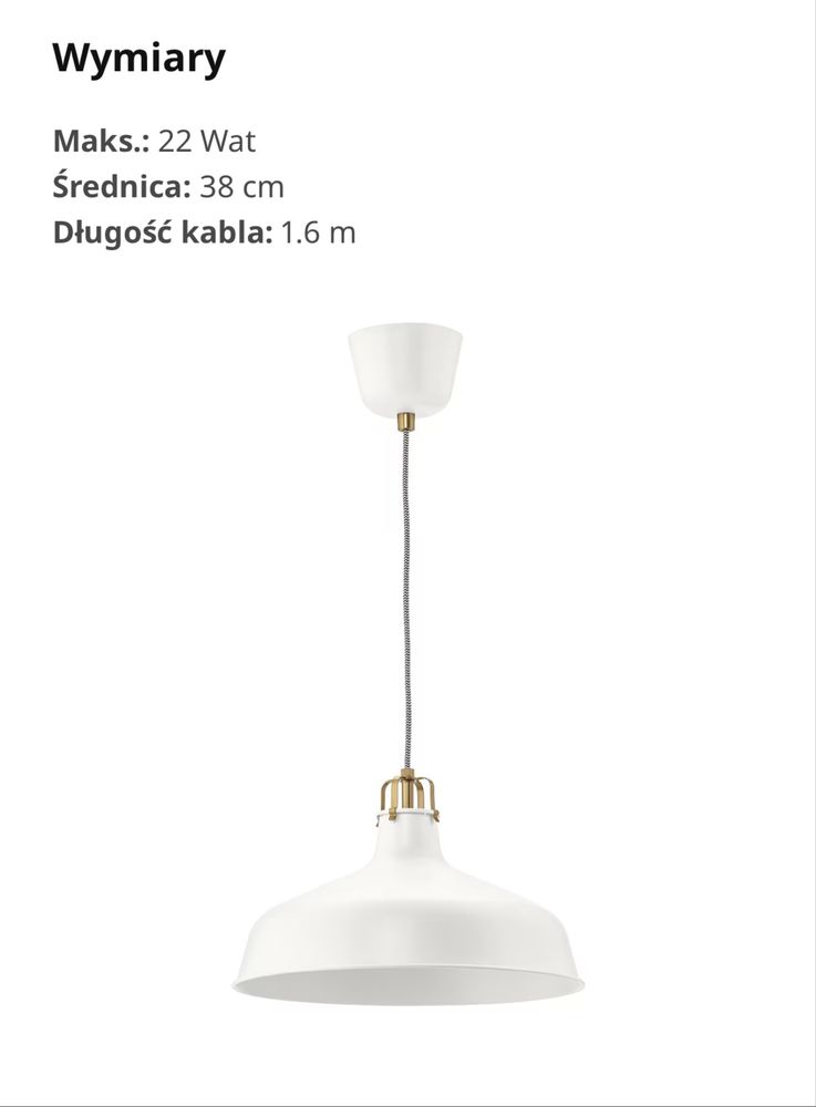 Lampy RANARP ikea