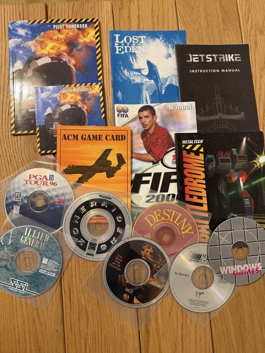 Manuais & PC CD-ROM - Jogos Vintage