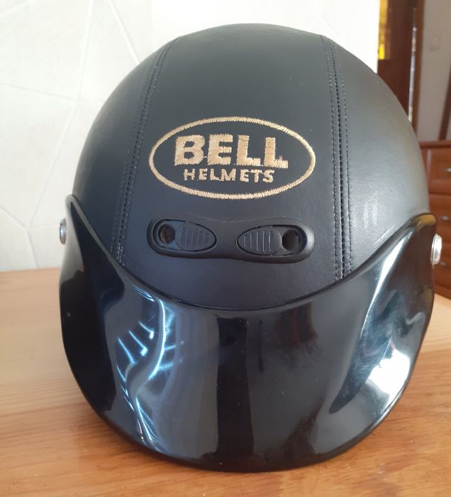 Kask bell helmets obszyty skóra