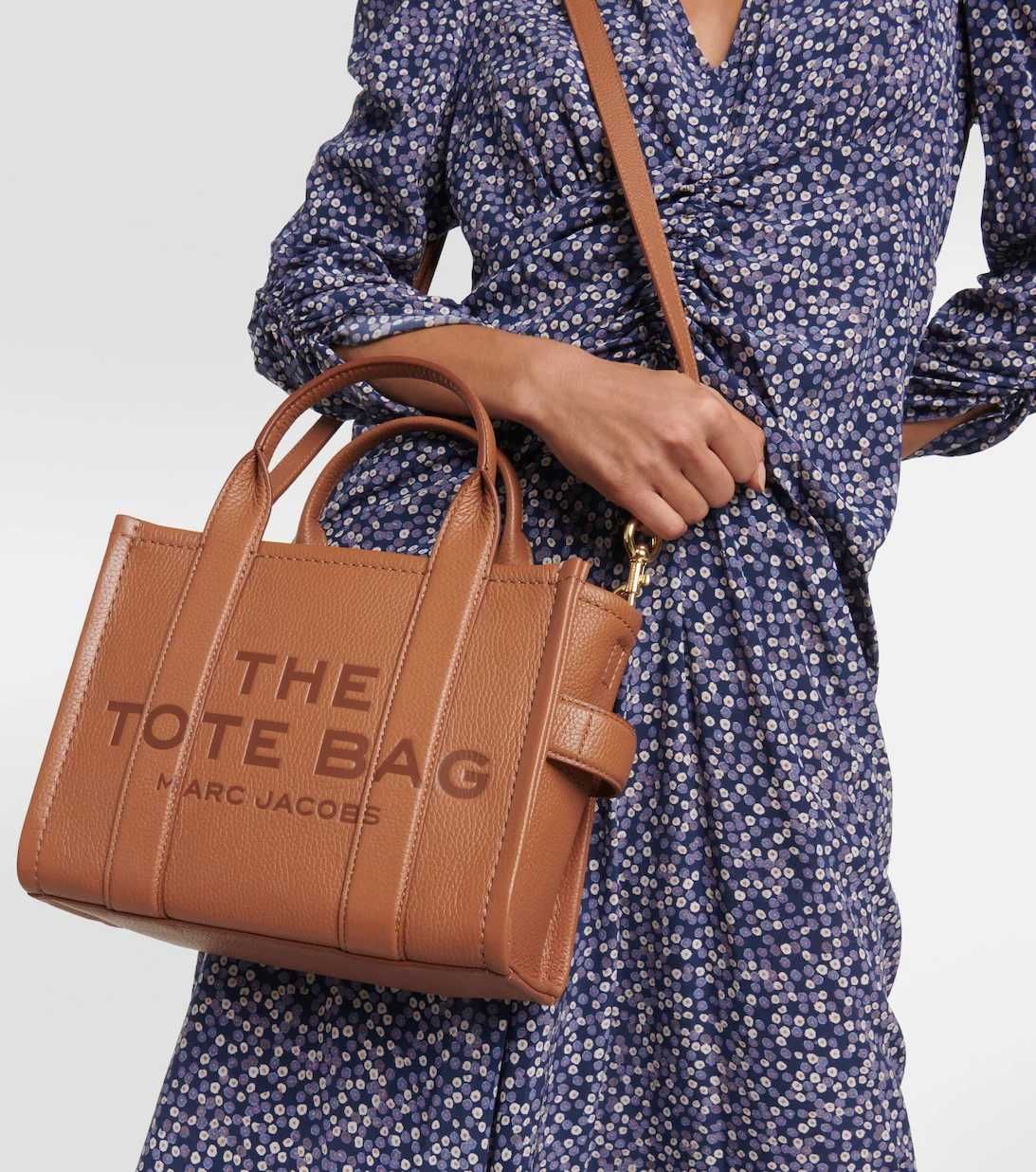 Сумка Marc Jacobs Leather Small Tote Bag Brown