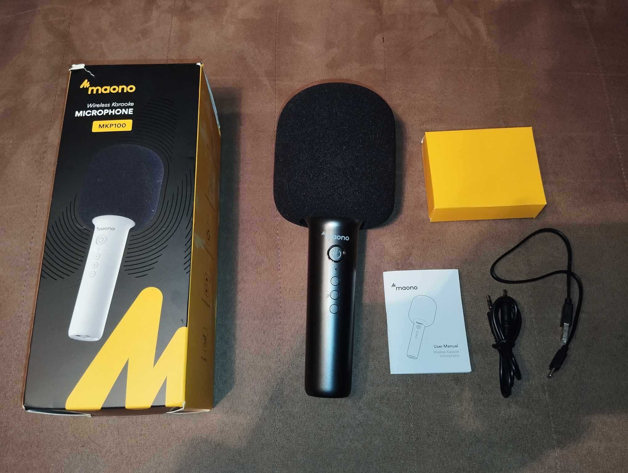 Mikrofon Karaoke z Głośnikiem - Maono MKP100 Szary