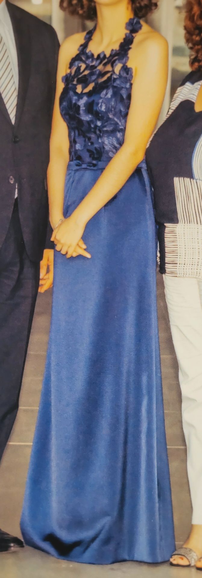 Vestido azul de gala/baile
