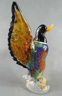 Figura KACZKA rozłożone skrzydła MURANO 31,5 cm 3,8 kg