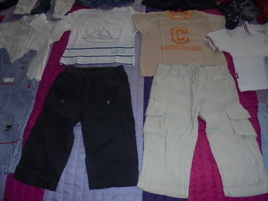 lote de roupa de menino bebé os ténis da marca Geox