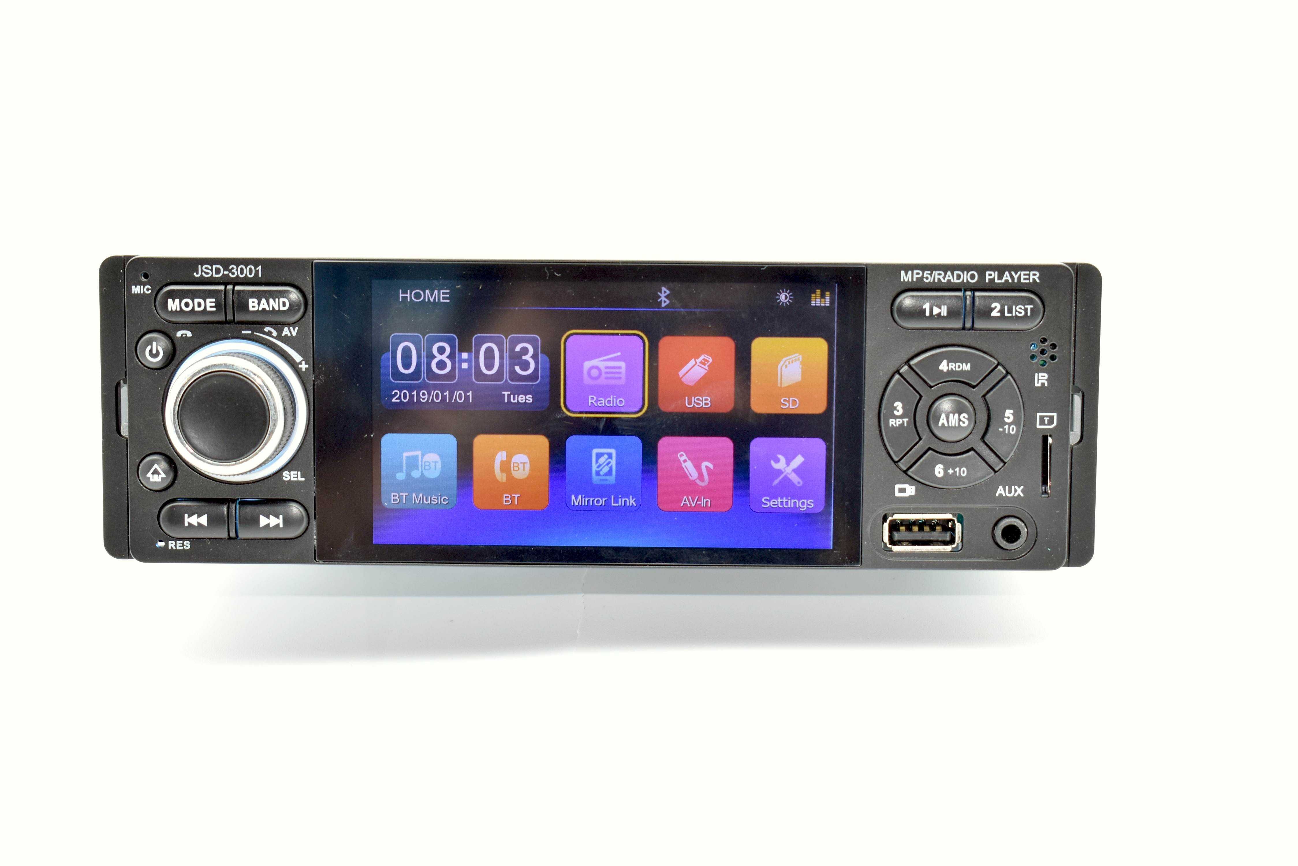 Rádio 1 DIN - Bluetooth USB Micro SD OFERTA de câmara