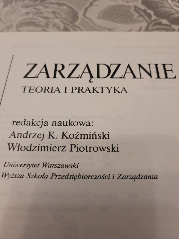 Zarządzanie teoria I praktyka. Wydawnictwo Naukowe PWN.