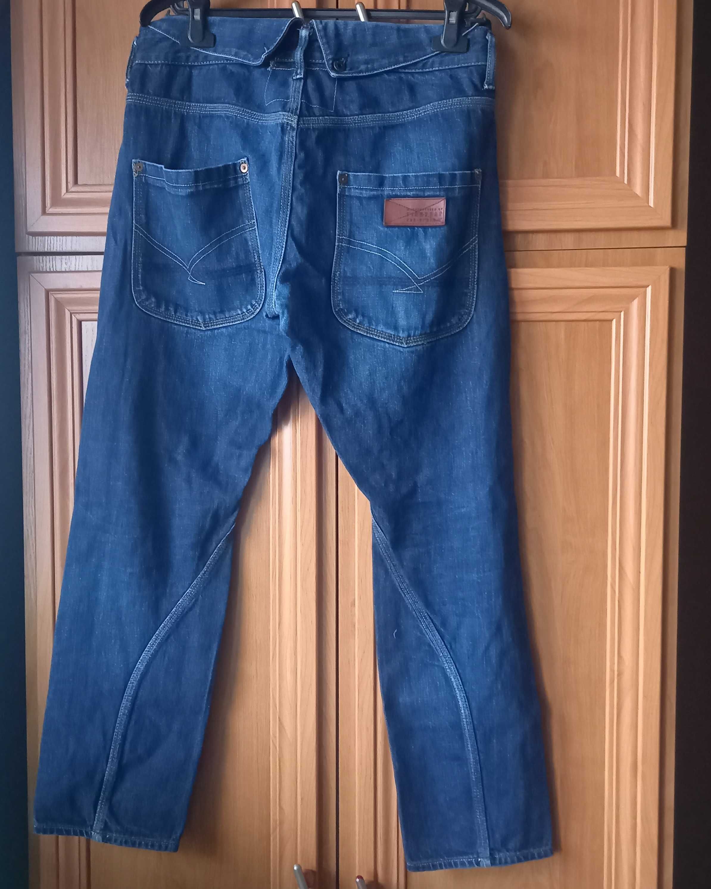 męskie spodnie jeans w 32 l30 100% bawełna