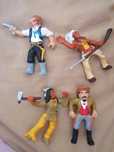 Bonecos Índios e cowboys