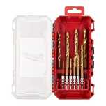 Набір свердл по металу Milwaukee PACKOUT RedHEX HSS-G TiN 10шт