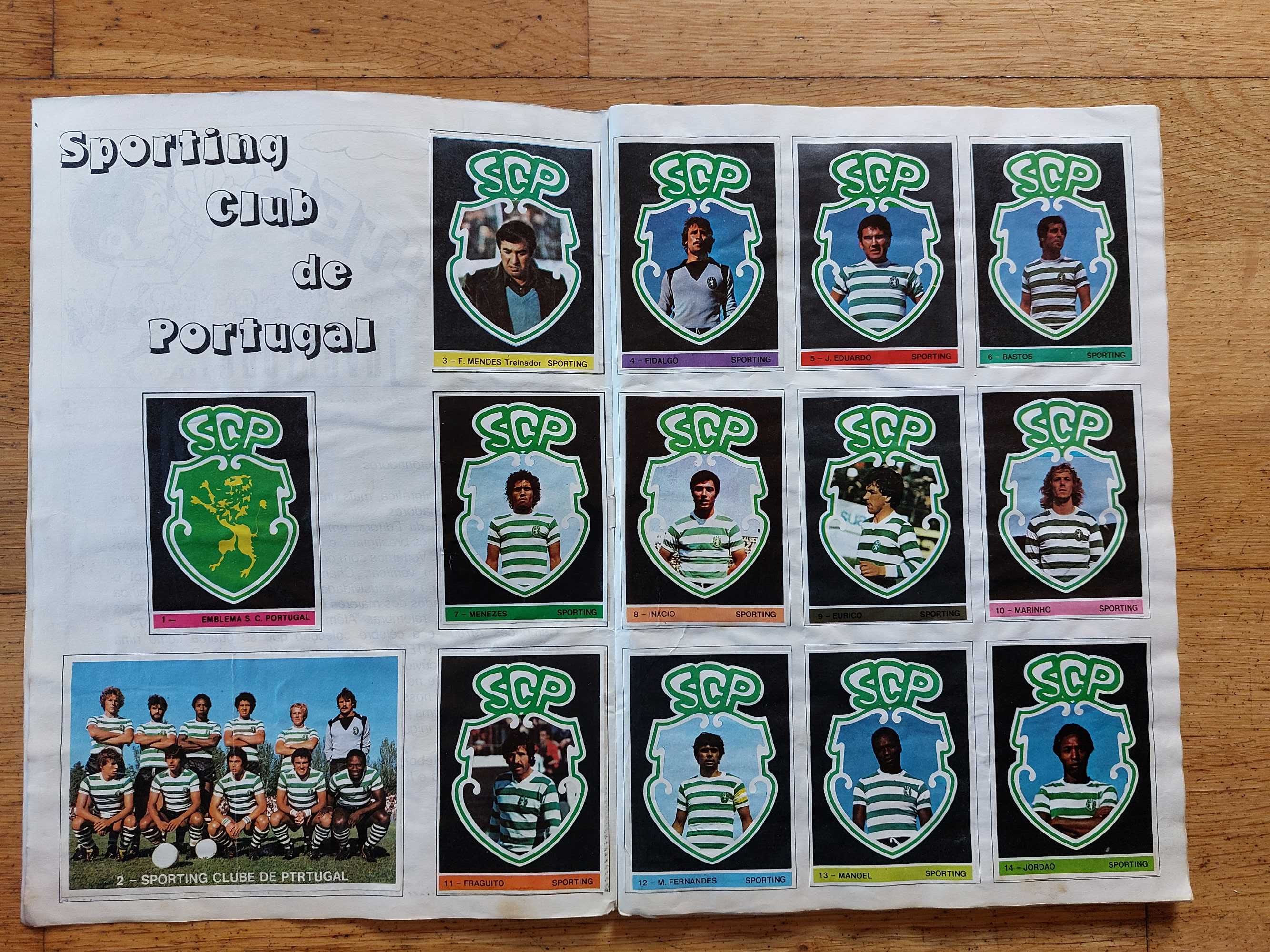 Caderneta de cromos "Futebol e Juventude" Completa