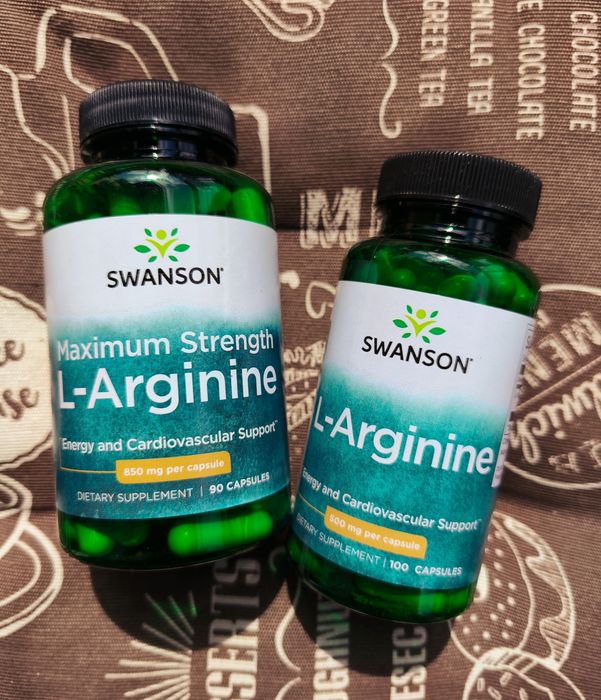 Swanson L-аргінін аргинин arginine амінокислота для чоловіків 500 850