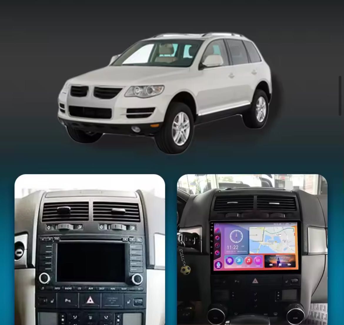 Nowe Radio/Nawigacja ANDROID Volkswagen Touareg 03-10 rok(2+32/4+64gb)