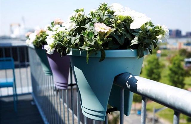 Горшок балконный пластиковый CORSICA Flower Bridge