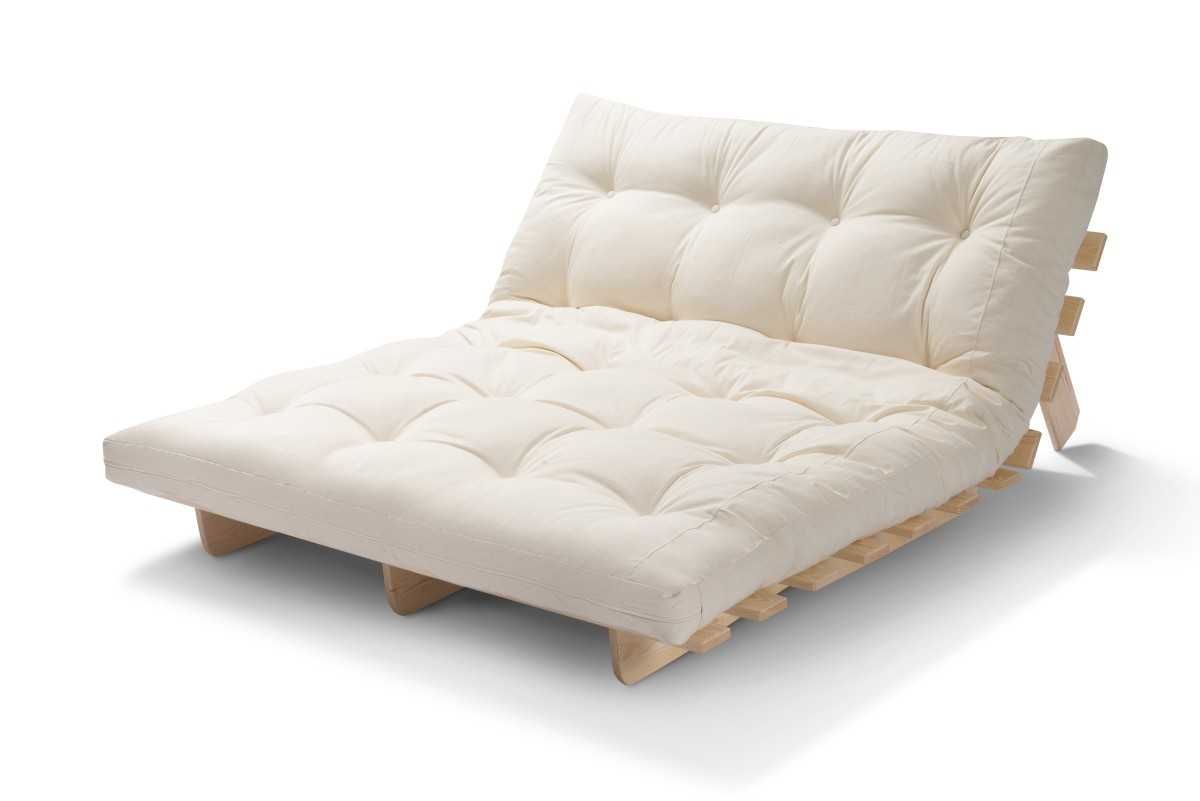 Sofa "Futon" z funkcją spania 200x140cm skandynawsko-japońska GRAFIT