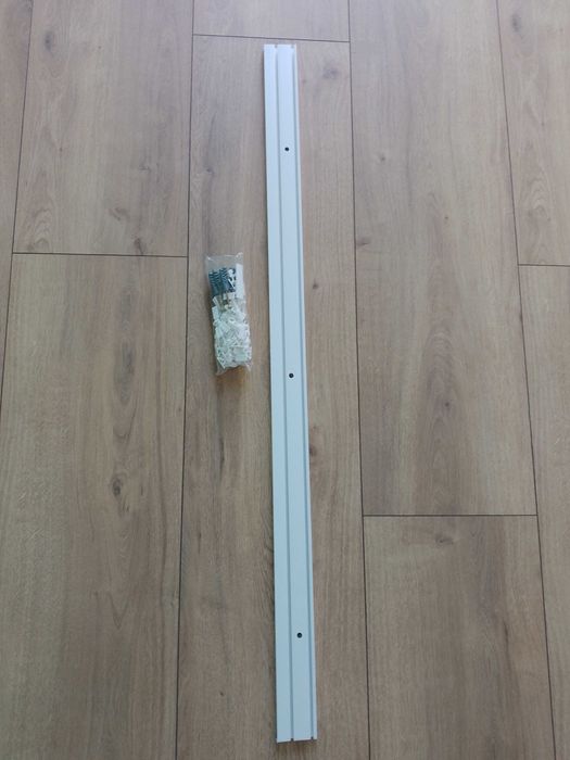 Szyna sufitowa 2-torowa 125cm z ząbkami PCV Karten