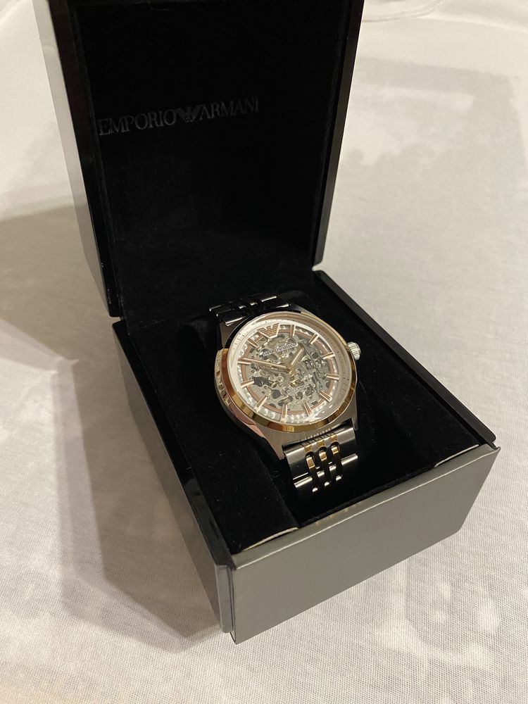 Оригинал Часы Emporio Armani AR60002 Skeleton мужские