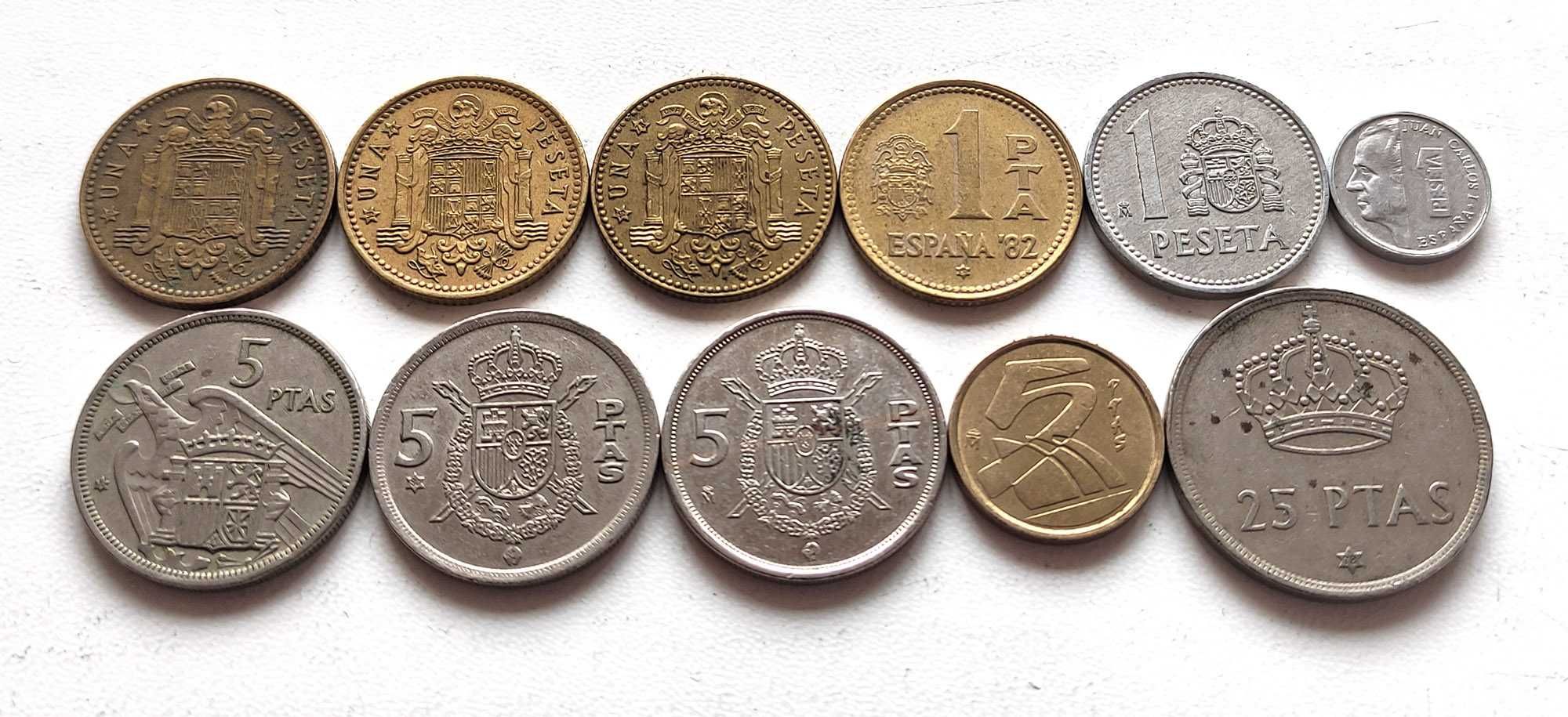 Набор монет Испании (песеты), Espana, 11 шт