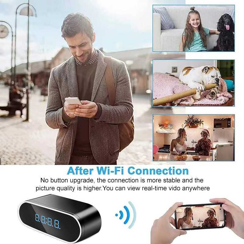 Kamera zegarek WiFi 1080P Full HD z noktowizorem wykrywającym ruch