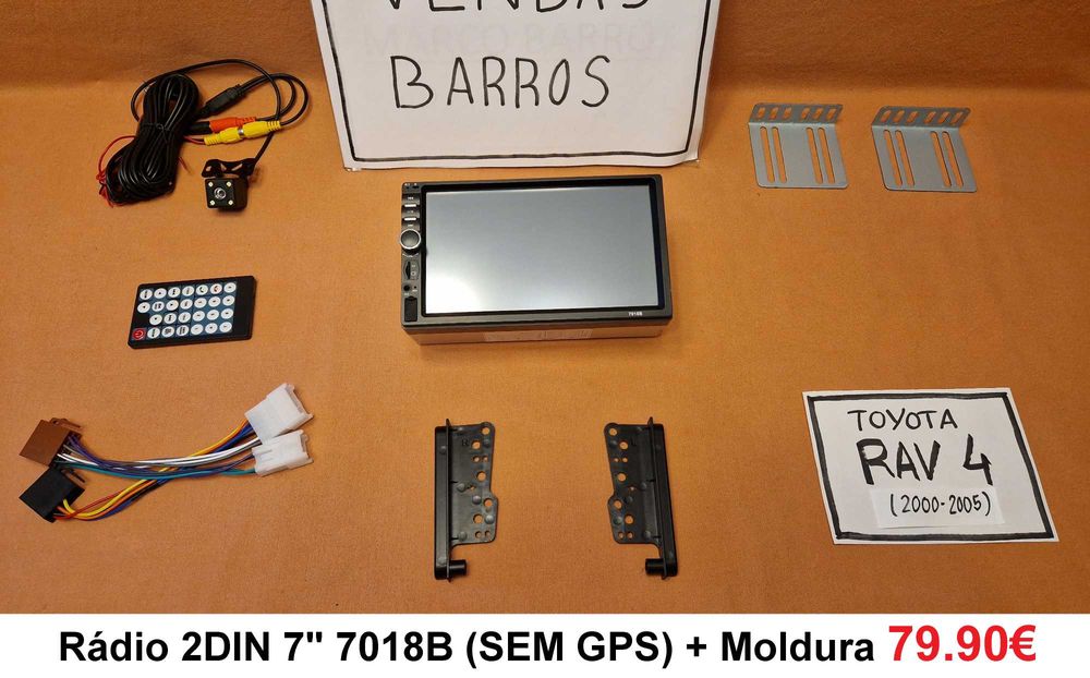 (NOVO) Rádio 2DIN Toyota • RAV4 • (1994 a 2012) • Android GPS