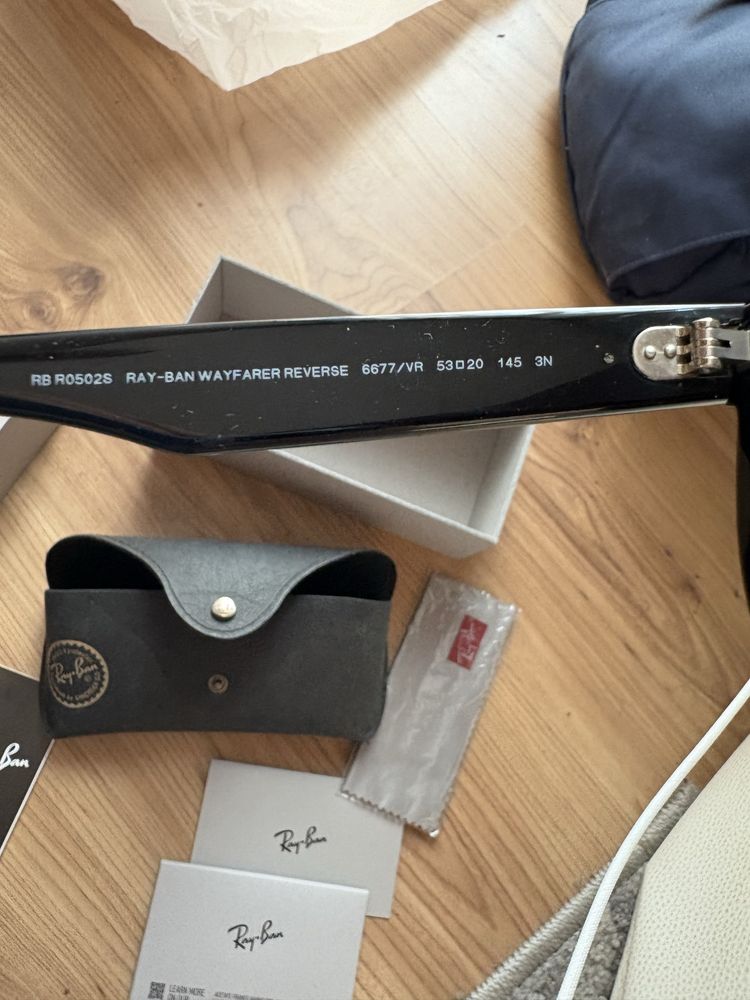 Okulary przeciwsłoneczne Ray Ban Wayfarer Reverse RB R0502S rozm 53