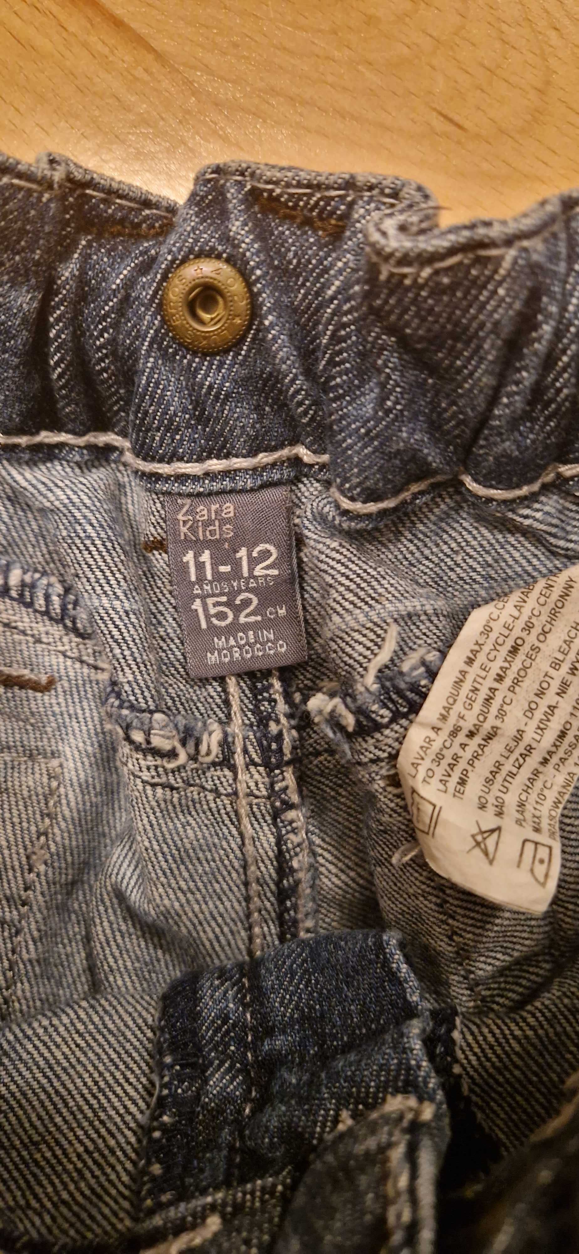 Ogrodniczki spodenki jeansowe Zara 152cm 10-11 lat