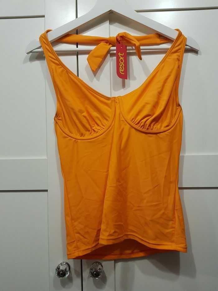 Pomarańczowe tankini góra, koszulka 36 C/D