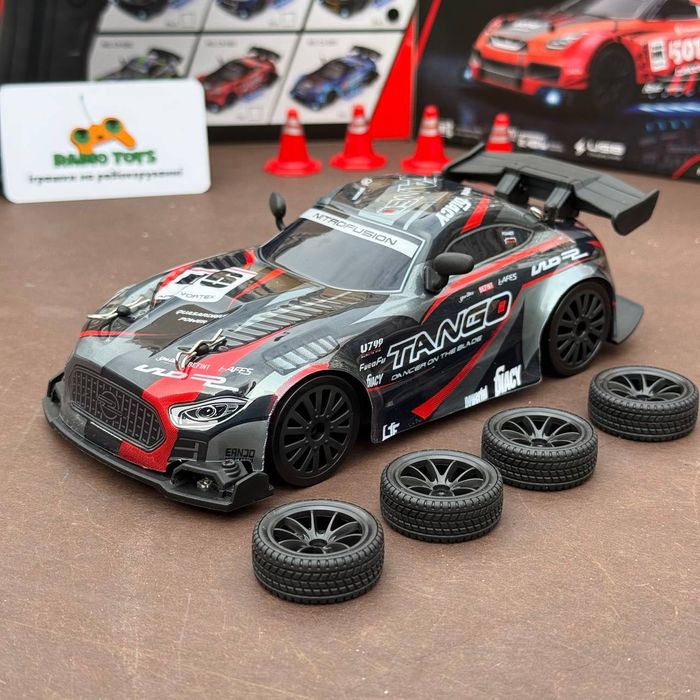 Дрифт машинка на радіокеруванні Mercedes Nitro чорна  Машинка Мерседес