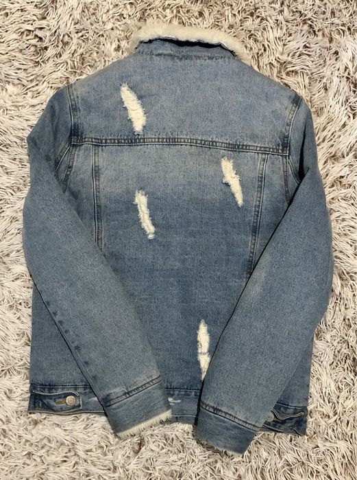 Джинсовка на меху тепла джинсова куртка теплая джинсовка