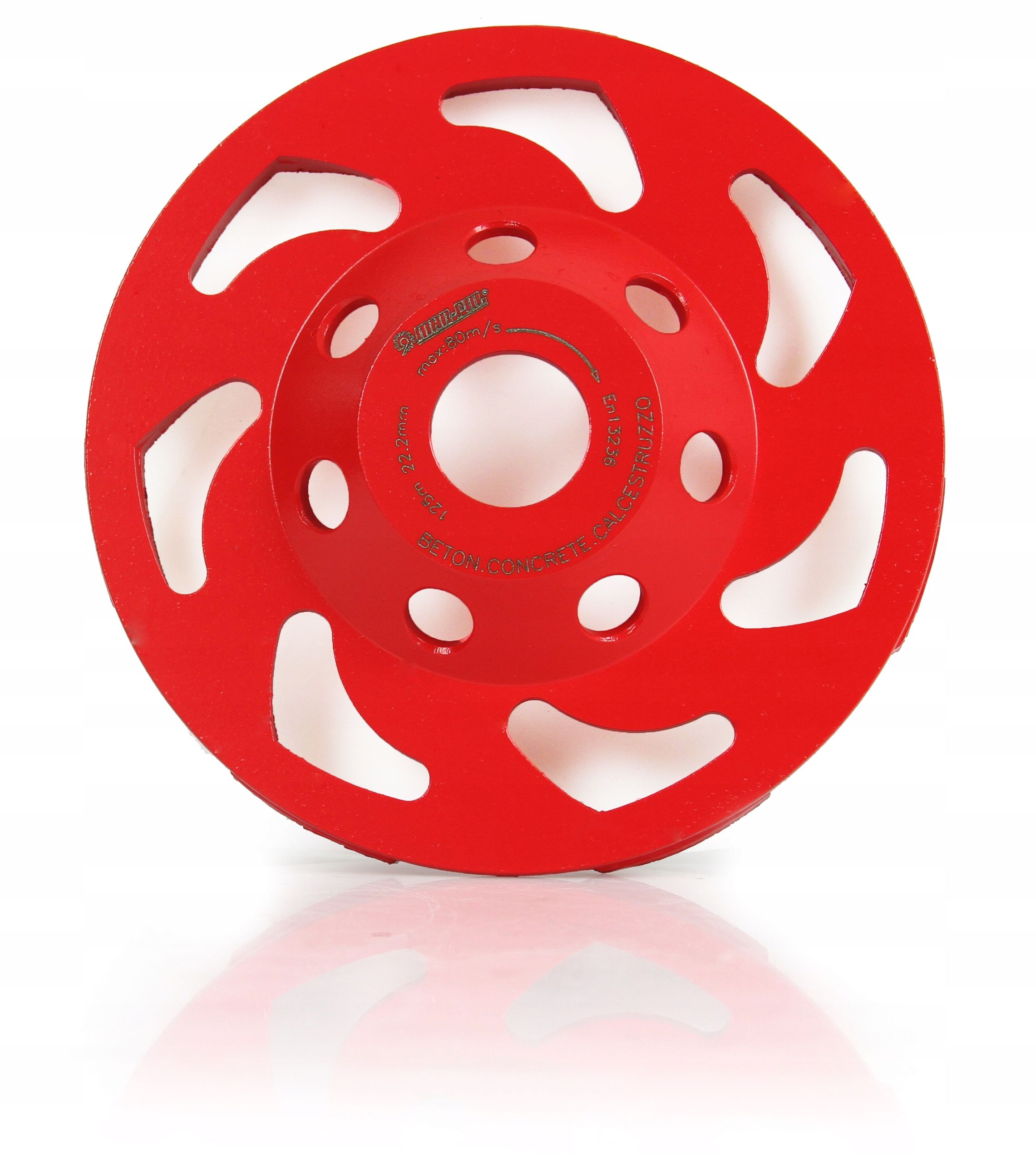 Diamentowa Tarcza Garnkowa Do Szlifowania Betonu 125Mm Red L-Shape