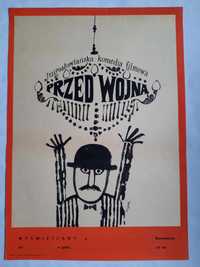 Plakat Filmowy "Przed wojną" Jerzy Flisak Oryginał Vintage Prl