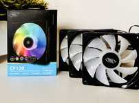 Wentylatory DeepCool CF120 RGB LED, kontroler, przewody SUPER!