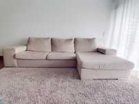 Sofá 3 lugares com chaise longue